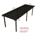 Ver imagem 2 de Cobertura Policarbonato Alveolar 6,00m x 3,00m - Fume 4mm