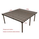 Ver imagem 2 de Cobertura Policarbonato Alveolar 6,00m x 6,00m - Cristal 4mm