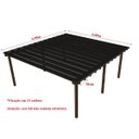 Ver imagem 2 de Cobertura Policarbonato Alveolar 6,00m x 6,00m - Fume 4mm