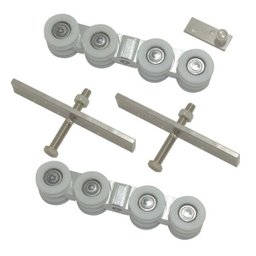 Kit Roldanas 8R Pesado Rodinato Porta de Correr até 320 Kg - 1