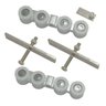 Kit Roldanas 8R Pesado Rodinato Porta de Correr até 320 Kg - 1
