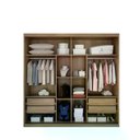 Ver imagem 5 de Guarda Roupa Bravo Gold 2 Portas 4 Gavetas 1 Espelho Cor:Cumaru Fendi
