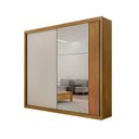 Ver imagem 4 de Guarda Roupa Bravo Gold 2 Portas 4 Gavetas 1 Espelho Cor:Cumaru Fendi