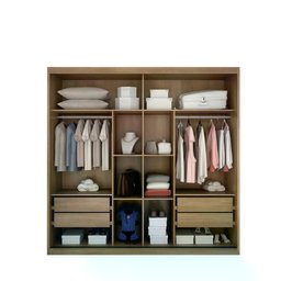Guarda Roupa Bravo Gold 2 Portas 4 Gavetas 1 Espelho Cor:cumaru Fendi - 5