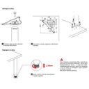 Ver imagem 2 de Pé para Mesa Cilincrico Ø60x75cm Cromado