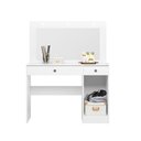 Ver imagem 2 de Cômoda Camarim Bella 110cm 1 Porta com Espelho e Luminárias de Led Branco Moval
