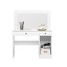 Cômoda Camarim Bella 110cm 1 Porta com Espelho e Luminárias de Led Branco Moval - 2