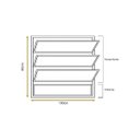 Ver imagem 4 de Vitro Basculante 80x100 Alumínio Branco Vidro Liso
