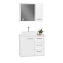 Ver imagem 2 de Conjunto Gabinete Banheiro com Cuba e Espelho Turin 60 Br