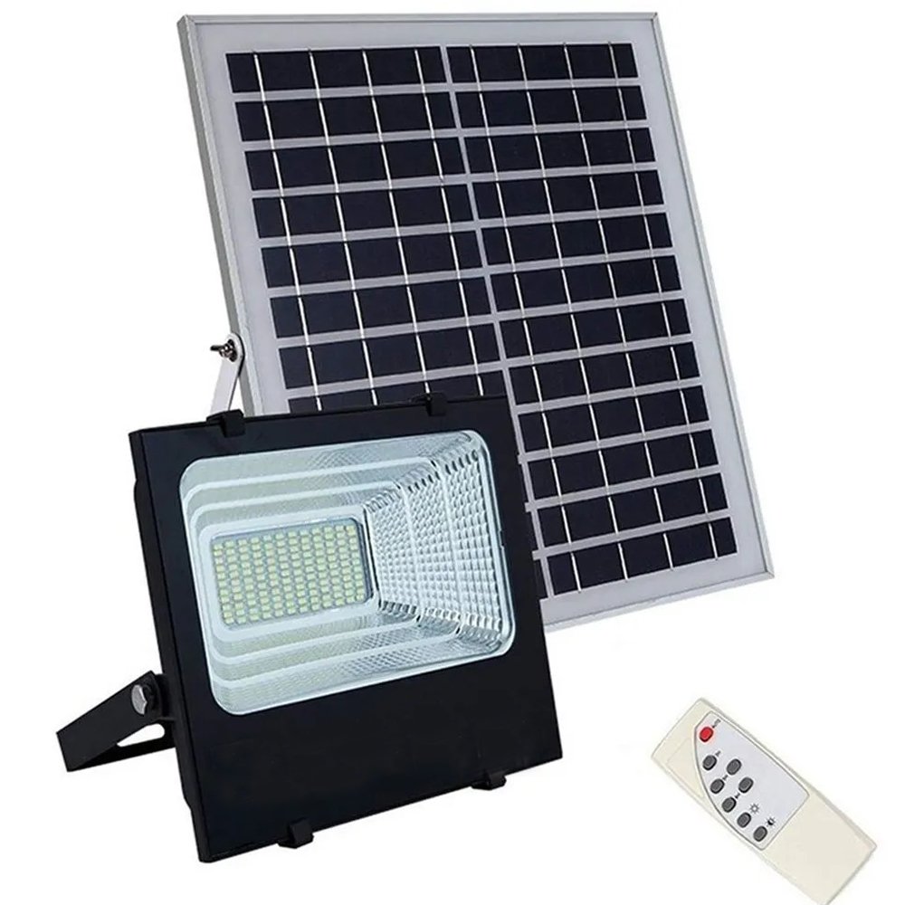 Refletor Placa Energia Solar LED 400W Holofote Luminária Ultra Proteçao Casa Jardim