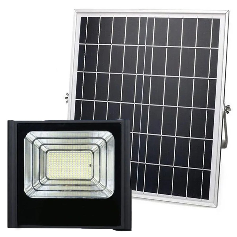 Refletor Placa Energia Solar LED 400W Holofote Luminária Ultra Proteçao Casa Jardim - 2