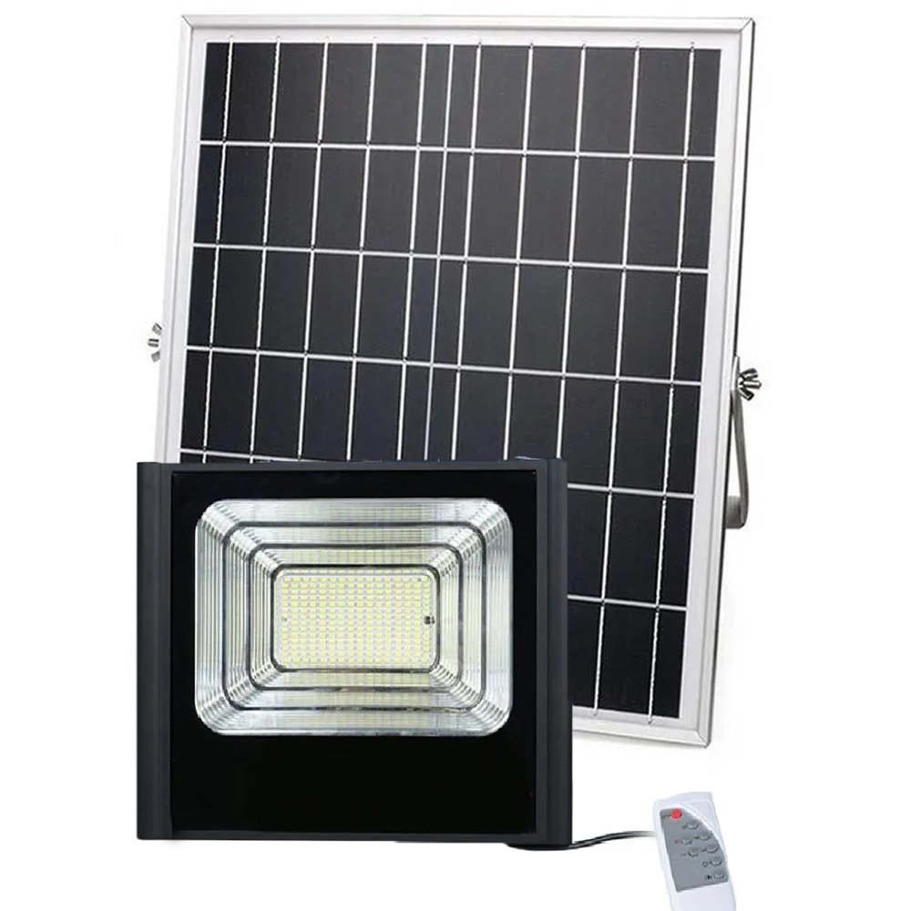 Refletor Placa Energia Solar LED 400W Holofote Luminária Ultra Proteçao Casa Jardim - 8