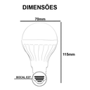 Ver imagem 2 de Kit 10 Lâmpada Led 9w Bulbo Soquete E27 Bivolt 6500k Branco Frio