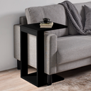 Ver imagem 4 de Mesa de Apoio Lateral Canto de Sofá Cama Sala Madeira Preta