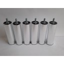 Ver imagem 4 de Kit 12 Pés de Cama Box ou Baú Queen King Tubo Cromado 13cm