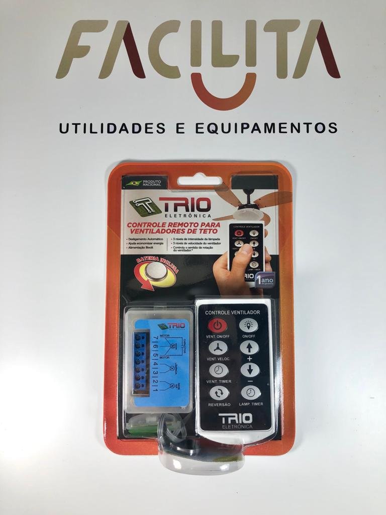 Ventilador De Teto Tricolor Br/Masc 110V+Controle Remoto. - 2