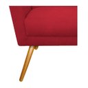 Ver mais imagens de Kit 2 Poltronas Decorativa Laura Palito Mel Suede Vermelho - Amarena Móveis