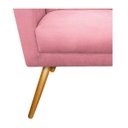 Ver imagem 7 de Poltrona Decorativa Laura Pés Palito Mel Suede Rosa Bebê - Amarena Móveis