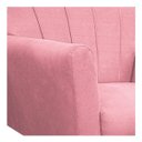 Ver imagem 5 de Poltrona Decorativa Laura Pés Palito Mel Suede Rosa Bebê - Amarena Móveis