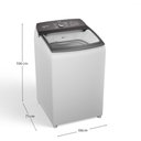 Ver imagem 2 de Máquina de Lavar Brastemp 13kg Branca com Ciclo Tira Manchas Advanced e Ciclo Antibolinha - Bwk13ab