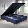 Cama Box Baú Casal Bipartido 138x188x42cm Suede com Pistão a Gás - 1