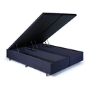 Ver imagem 3 de Cama Box Baú Casal Bipartido 138x188x42cm Suede com Pistão a Gás