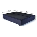 Ver imagem 2 de Cama Box Baú Casal Bipartido 138x188x42cm Suede com Pistão a Gás