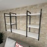 Prateleira Industrial Branca em MDF – Para Sala e Quarto | Estante de Parede Moderna e Versátil - 1