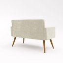 Ver imagem 4 de Kit Sofá Namoradeira + 2 Poltronas Sala Estar Balaqui Decor Cor:bege