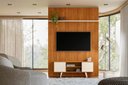 Ver imagem 1 de Rack+painel Panorama para Tv de até 55 Polegadas - Cinamomo/off White - Madetec
