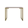 Mesa Industrial Escrivaninha Moderna Mdf 120x60 Metalon Dourado Plancasa:sal Rosa - 5