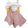 Naninha para Bebê Soninho Encantado 27x27cm Cachorro Rosa - 1