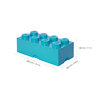 LEGO BLOCO ORGANIZADOR 8 PINOS SEM GAVETA AZUL MÉDIO - 4