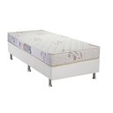 Ver imagem 1 de Cama Box Solteiro: Colchão Espuma D45 Luckspuma Gran Luck Floral Pró Saúde + Base CRC Courano White(