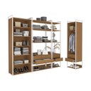 Ver imagem 7 de Kit Dormitorio 3 Portas 6 Gavetas Industrial Marrom/Canela/Branco