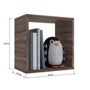 Ver imagem 2 de Nicho Quadrado de Parede Percasa 33X33X21cm em MDP Cor Carvalho com Acabamento Lacca
