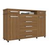 Cômoda Atlanta D01 2 Portas e 7 Gavetas Amêndola Touch - ADJ DECOR - 1