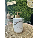 Ver imagem 5 de Kits Banheiro Lavabo de Porcelana Dispenser Sabonete Premium:dourado