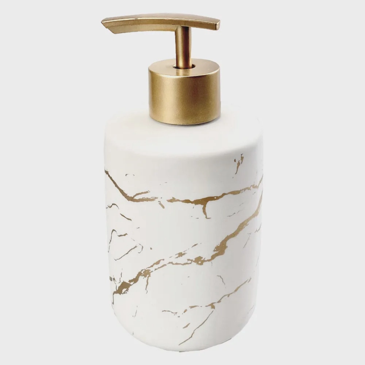 Kits Banheiro Lavabo de Porcelana Dispenser Sabonete Premium:dourado - 8