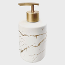 Ver mais imagens de Kits Banheiro Lavabo de Porcelana Dispenser Sabonete Premium:dourado
