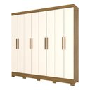 Ver imagem 1 de Guarda Roupa Casal B51 Nature Off White – Briz Móveis