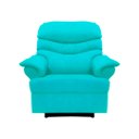 Ver imagem 2 de Poltrona Reclinável Elétrica Suede Azul Tiffany