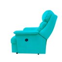 Ver imagem 4 de Poltrona Reclinável Elétrica Suede Azul Tiffany