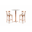 Ver imagem 1 de Kit Bistrô Mesa com 2 Banqueta:cobre