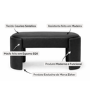 Ver imagem 2 de Recamier Decorativo Puff Fly 75cm Cama Solteiro Estofados:Preto/Courino Sintético