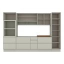 Ver imagem 3 de Cozinha Completa Fineze 6 Portas 8 Gavetas com Vidro 100% MDF Areia Hp - Henn