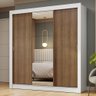 Guarda-roupa Casal 3 Portas de Correr com Espelho Branco/rustic Nobre Madesa - 2