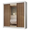 Guarda-roupa Casal 3 Portas de Correr com Espelho Branco/rustic Nobre Madesa - 3
