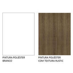 Guarda-roupa Casal 3 Portas de Correr com Espelho Branco/rustic Nobre Madesa - 10