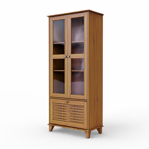 Cristaleira Lux 3 Portas Ipê